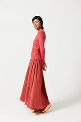 Hallah Ruched Maxi Dress