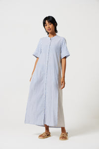Mido Stripe Shirt Dress