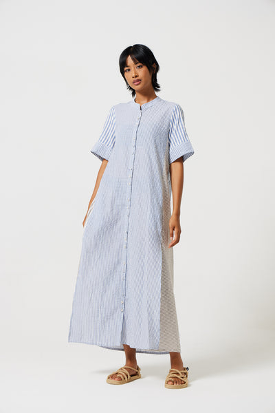 Mido Stripe Shirt Dress