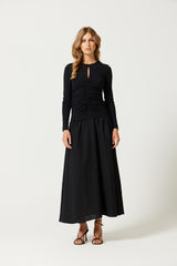 Hallah Ruched Maxi Dress