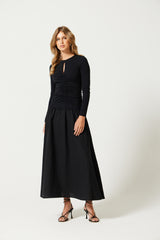 Hallah Ruched Maxi Dress