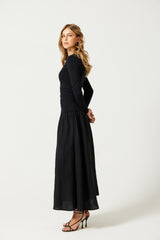Hallah Ruched Maxi Dress