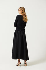 Hallah Ruched Maxi Dress