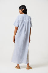 Mido Stripe Shirt Dress