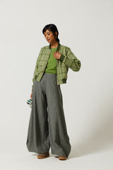 Banks Check Wool Bomber