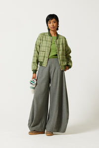 Banks Check Wool Bomber