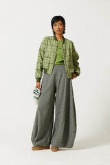 Banks Check Wool Bomber