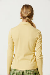 Mio Collared Rib Top
