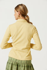 Mio Collared Rib Top