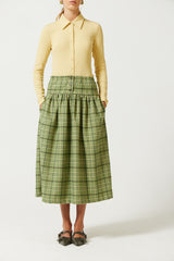 Sumi Wool Basque Skirt