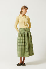 Sumi Wool Basque Skirt