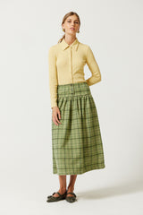 Sumi Wool Basque Skirt