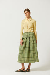 Sumi Wool Basque Skirt