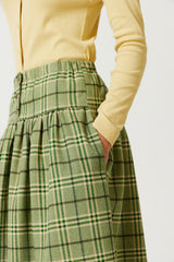 Sumi Wool Basque Skirt