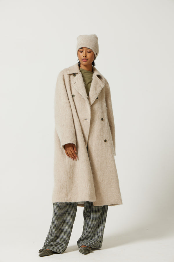 Romo Brushed Wool Coat