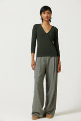 Alba Deep V-Neck Top