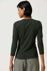 Alba Deep V-Neck Top