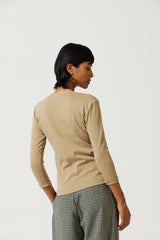 Alba Deep V-Neck Top