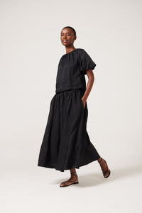 Denvee Panelled Maxi Skirt