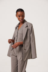 Delia Tailored Blazer - Varsity Grey