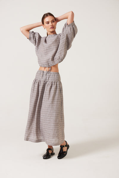 Nova Linen Basque Skirt