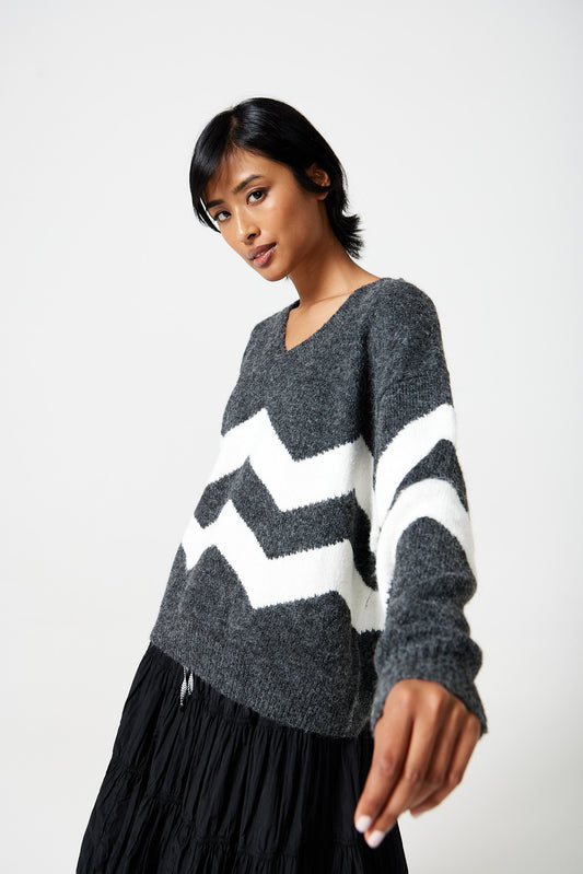 Danney Zig Zag Sweater 1334