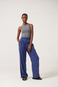 Franca Front Pleat Pant - Washed Navy