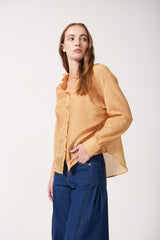 Taro Silk Button Down Shirt