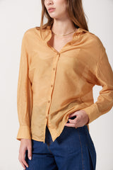 Taro Silk Button Down Shirt
