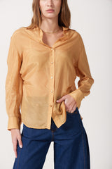 Taro Silk Button Down Shirt