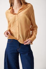 Taro Silk Button Down Shirt