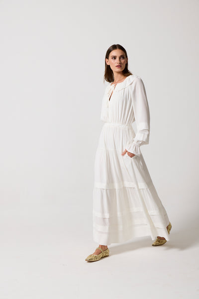 Joannie Pleat Maxi Dress
