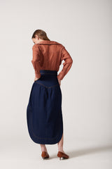 Taro Silk Button Down Shirt