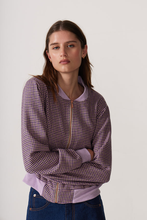 Banks Check Wool Bomber
