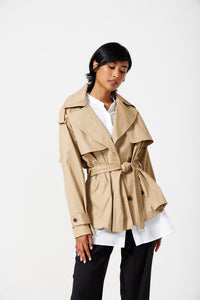 Osman Cropped Trench Coat