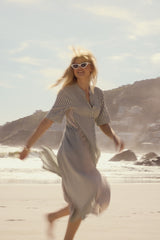 Mido Stripe Shirt Dress