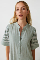 Mido Stripe Shirt Dress