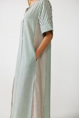 Mido Stripe Shirt Dress