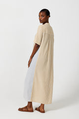 Mido Stripe Shirt Dress