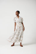 Izrah Printed Linen Dress