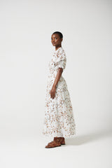 Izrah Printed Linen Dress