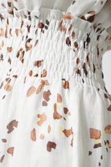 Izrah Printed Linen Dress