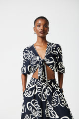Penny Tie Front Top