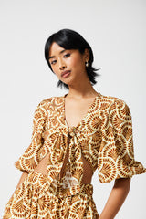 Penny Tie Front Top