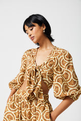 Penny Tie Front Top