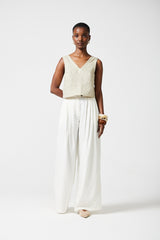 Megs Top Plain Linen