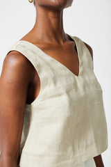 Megs Top Plain Linen