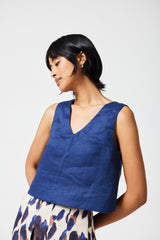 Megs Top Plain Linen