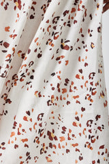 Valentina Printed Linen Skirt
