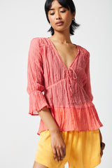 Hildie V Front Blouse